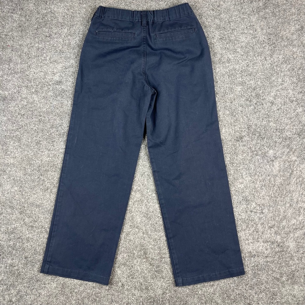 Dickies Pants Kids Size 12 Navy Blue Elastic Waist Straight Leg School Uniform - Picture 8 of 9